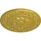Ekena Millwork Sydney Ceiling Medallion (Fits Canopies up to 5 3/4"), Hand-Painted Rich Gold, 27 3/4"OD x 2"P CM27SYRGS - alternate 4